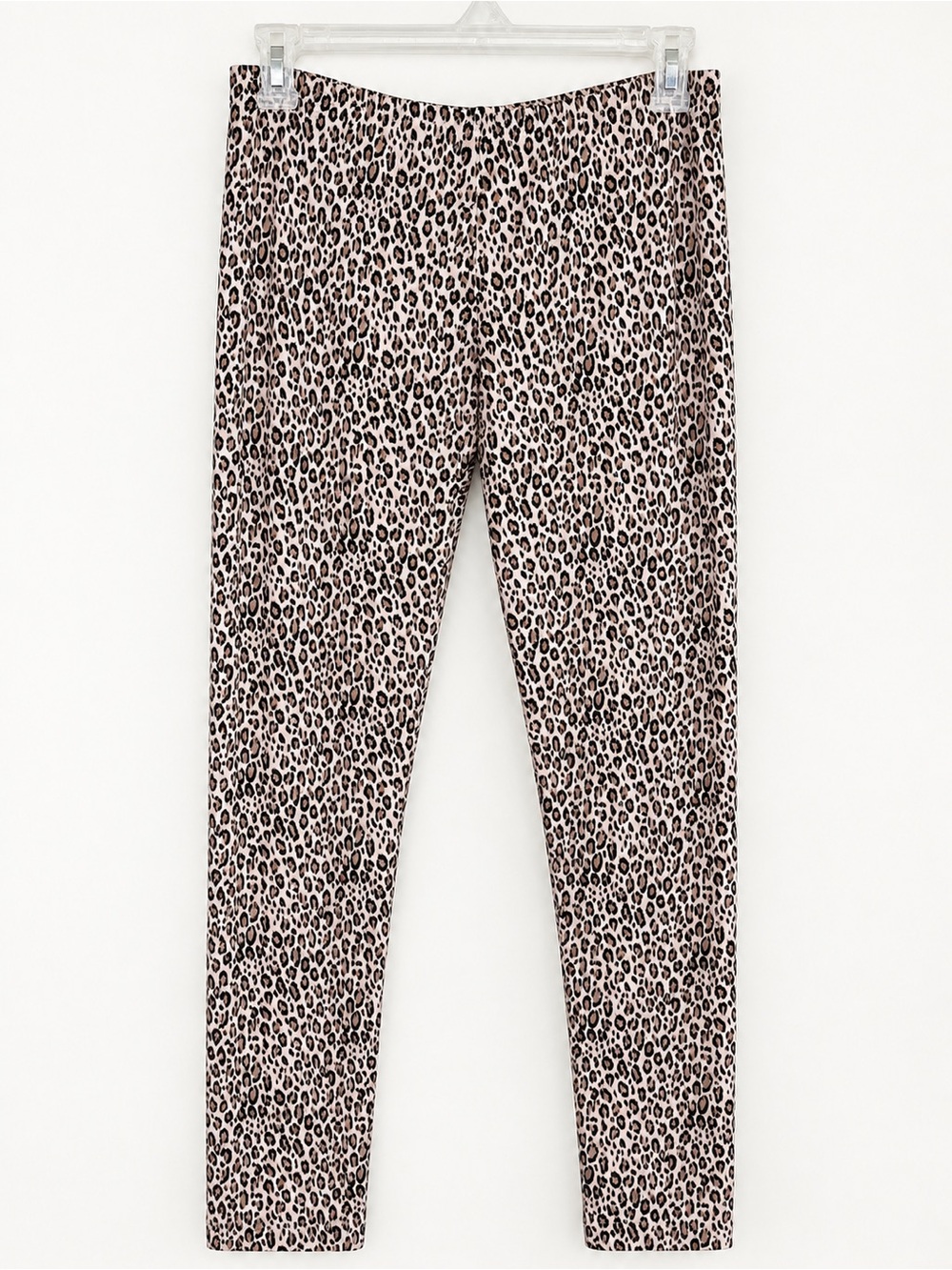 Women’s Beige Leopard Print Stretch Leggings